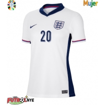 Camiseta Inglaterra Jarrod Bowen #20 Primera Equipación para mujer Eurocopa 2024 manga corta